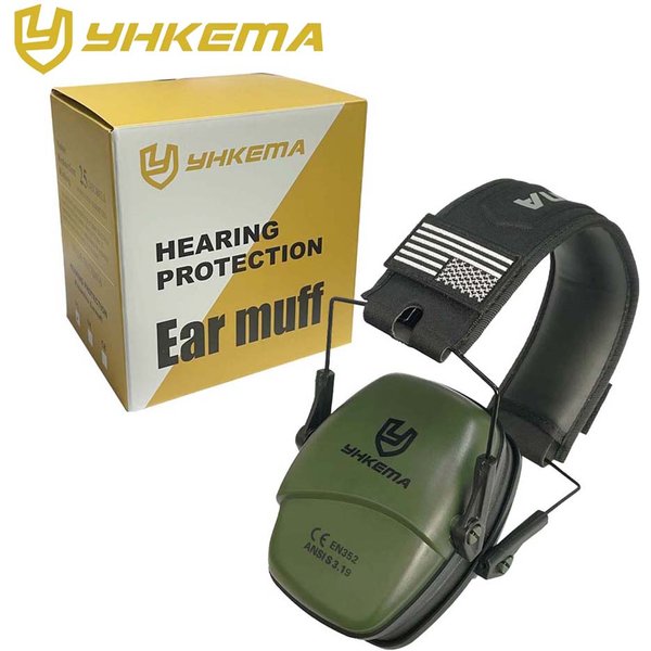 YHKEMA Tactical Headset Ear Protection Shooting Headphones for Hunting Hearing Earmuff Noise Reduction 25dB Earmuffs