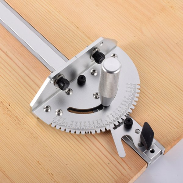 1Pc Gehrung Gauge Aluminium Legierung Griff Für Tisch Sah Router Gehrung Gauge Sägen Montage Lineal DIY Holzbearbeitung Werkzeug