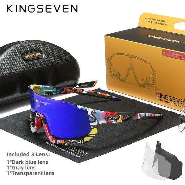 KINGSEVEN Radfahren Sonnenbrille Männer Frauen Mtb Fahrrad Brille UV400 Polarisierte Angeln Schutz Brillen Photochrome Fahrrad Brille
