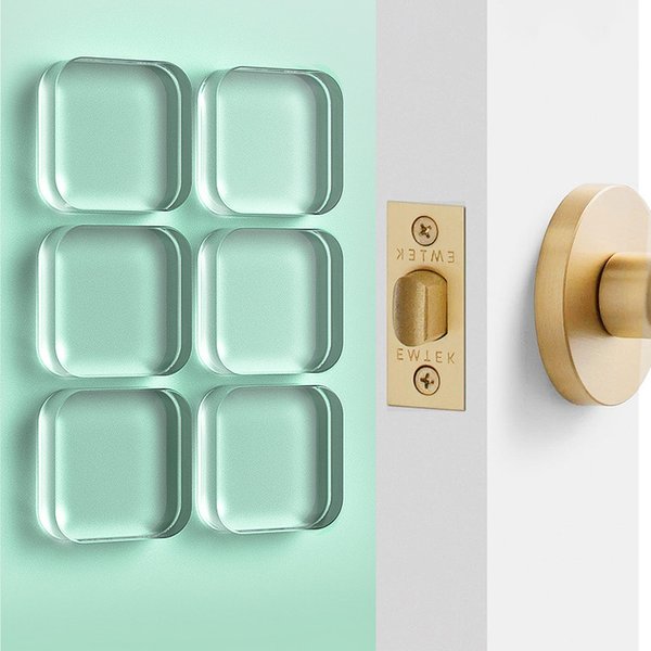1/10 stücke Silikon Tür Stopper Aufkleber Griff Stoßstangen Klebstoff Stumm Anti-Schock Schützen Pad Klare Wasserdichte Tür Stopper Pads