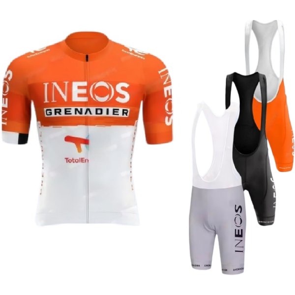LASER CUT 2026 INEOS GRENADIERS Team Kurzarm-Radtrikot Sommer-Radsportbekleidung ROPA CICLISMO+BIB SHORTS