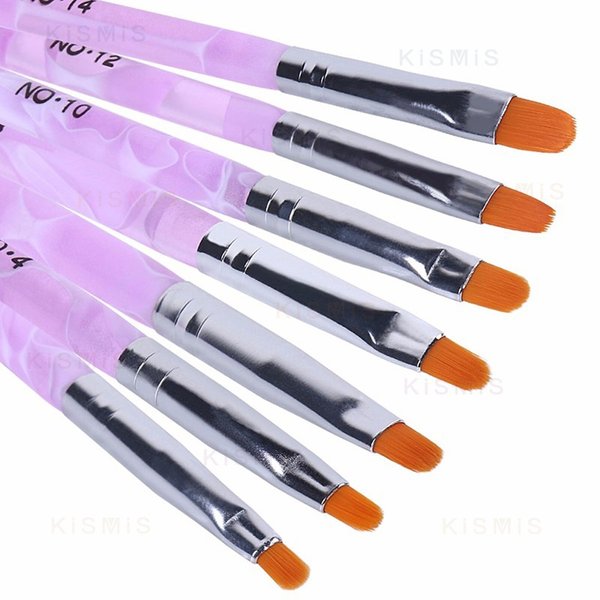 7 pièces/ensemble pinceaux pour Nail Art stylos pinceaux à ongles en acrylique UV Gel vernis à ongles peinture pinceaux de dessin ensemble Kit d'outils de manucure nouveau Design