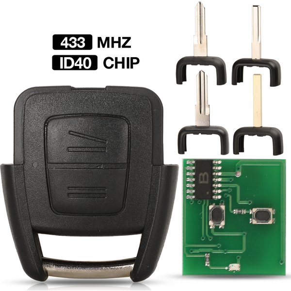 Jingyuqin 434 MHZ ID40 Chip 2 Tasten Fernbedienung Auto Schlüsselanhänger Für Opel Zafira Astra Astra g Astra a BOSCH TS ASTRA 93176615