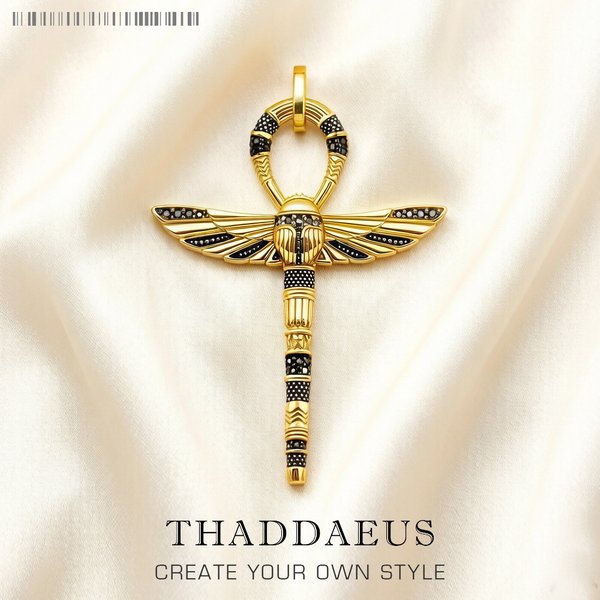 Pendentifs grand amulette scarabée doré Ankh croix nouveaux bijoux Vitnage 925 en argent Sterling cadeau porte-bonheur pour femmes hommes