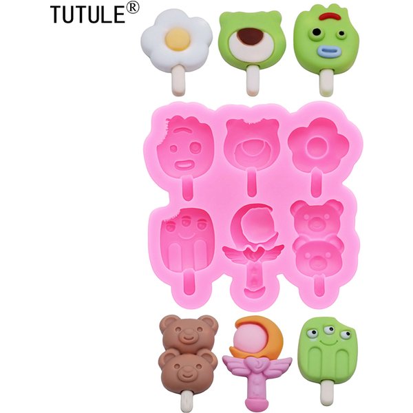 Snowman Ice Cream Resin Cream Gel Phone Case Head Rope Jewelry DIY Water Cup Sticker Silicone Mold Epoxy Clay Chocolate Molds