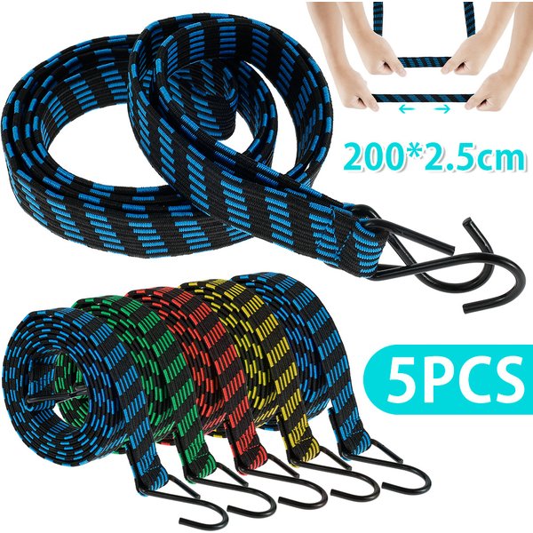 Corde à bagages en caoutchouc élastique pour voiture, crochets de ULde vélos, sangle T1 pour toit de bagages automatiques, crochet de bande de partenaires, accessoires de vélo