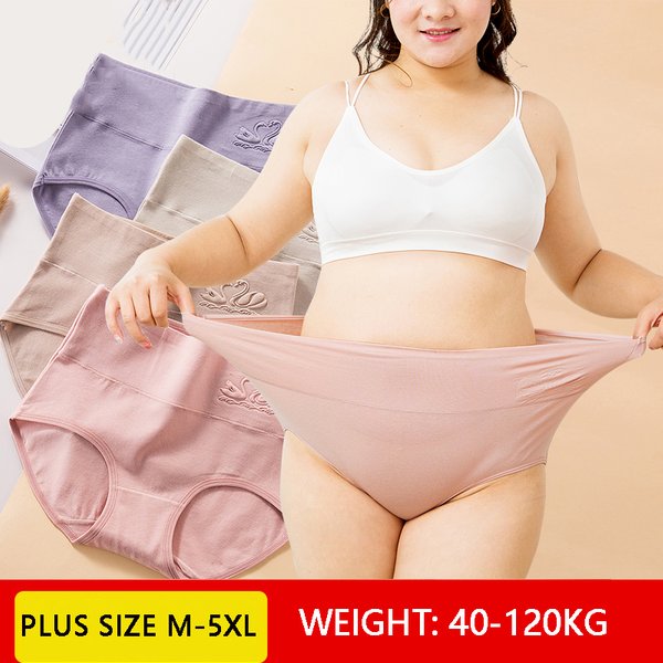 Grande taille M-5XL 4 pièces/ensemble taille haute coton culottes femmes corps corset doux imprimé filles slips minceur femme Lingerie