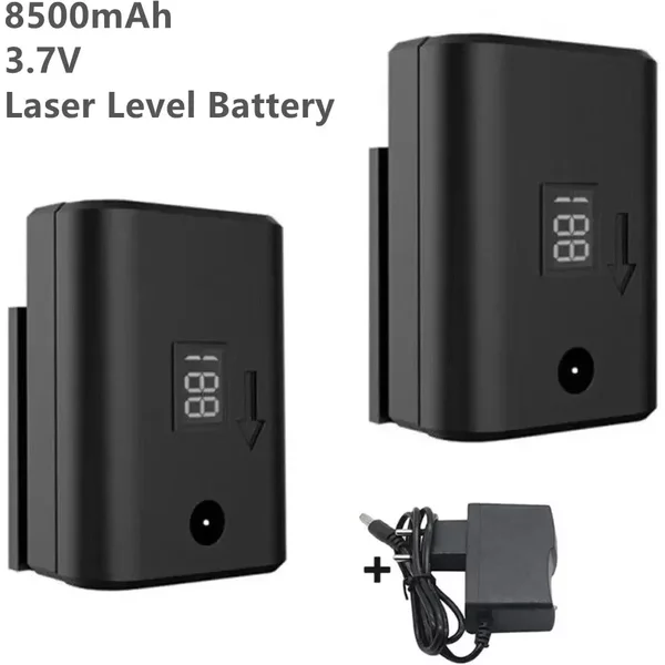 Batterie de niveau Laser rechargeable 3.7V, grande capacité, 8500mAh, pour outil de nivellement 8/12/16 lignes, batterie à affichage numérique