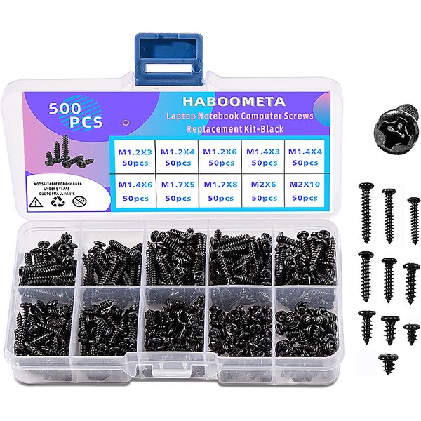 M1,2 M1,4 M1,7 M2 Mikroschrauben Selbstschneidendes Holzschraubenset für Motherboard Laptop PC Gehäuse Montieren Reparatur Möbelbeschläge