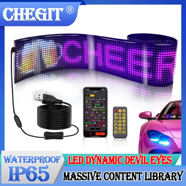 LED Matrix Pixel Panel Lkw Auge Bluetooth APP Matrix Pixel Panel Nachtlicht DIY Programmierbare Flexible Für Auto Shop Hotel Bar