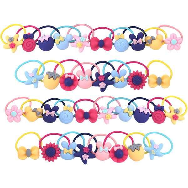 20PCS Children Hair Ties Headdress Not Hurt Girls Scrunchies Elastic Hair Band Kids Hair Rope Rubber Band Set Hair Accessories
