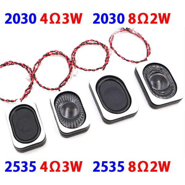 1Pcs 2030MM 2535MM Mini Audio TV Speaker Driver 4 Ohm 3W 8 Ohm 2W Loudspeaker DIY Sound Toy Computer Speaker For Sound System
