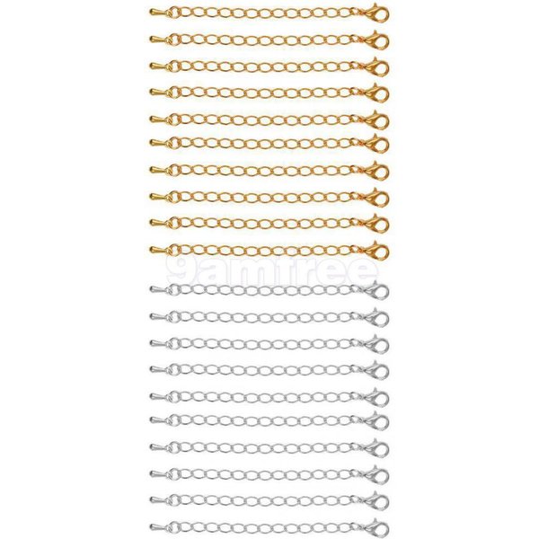 Rallonges de collier en or, extension de bijoux, JO75 mm, 1 pièce