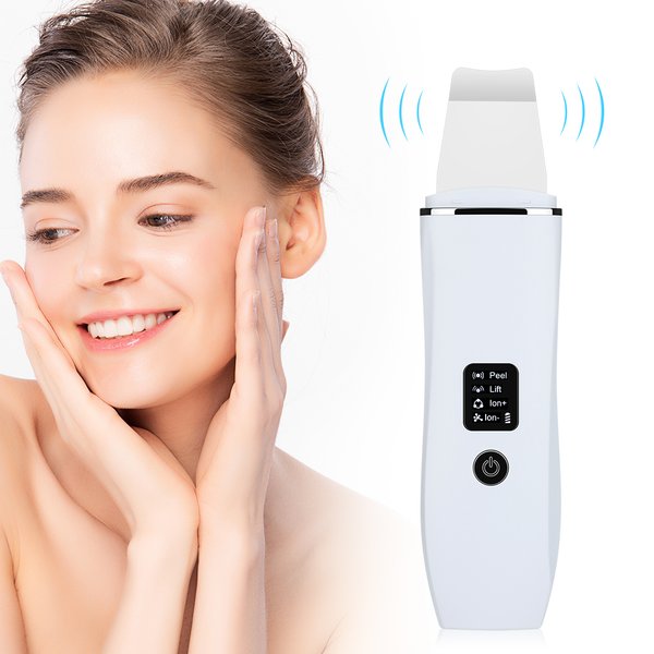 Épurateur de peau à ultrasons Peeling dissolvant de points noirs nettoyage en profondeur du visage nettoyeur de pores d'acné à ions ultrasoniques épurateur de pelle pour le visage