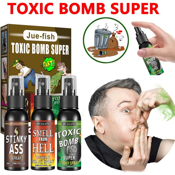 Vente chaude pet Spray piquant bombe farce liquide pour blague merde merde enfer bombe odeur blague pratique jouet pour amis fête