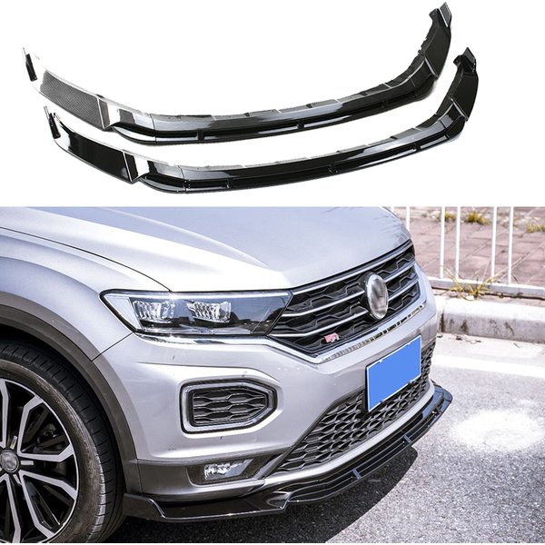 Für VW T-Roc / T Roc TSI TDI 2017-2022 Auto Frontschürze Lip Spoiler Splitter Separator Frontschürze lippe Kappe Schutz Abdeckung