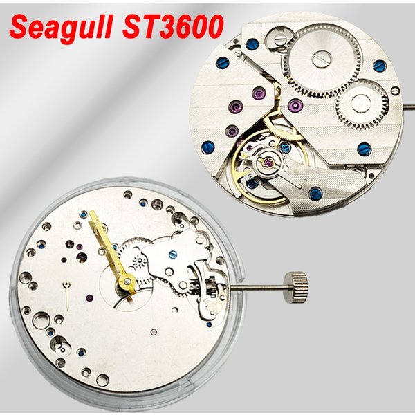 Seagull ST3600 mouvement mécanique ST36 montre hommes ETA 6497 remontage manuel 17 boîtier de pierres précieuses, 9H petit deuxième mécanisme Mod