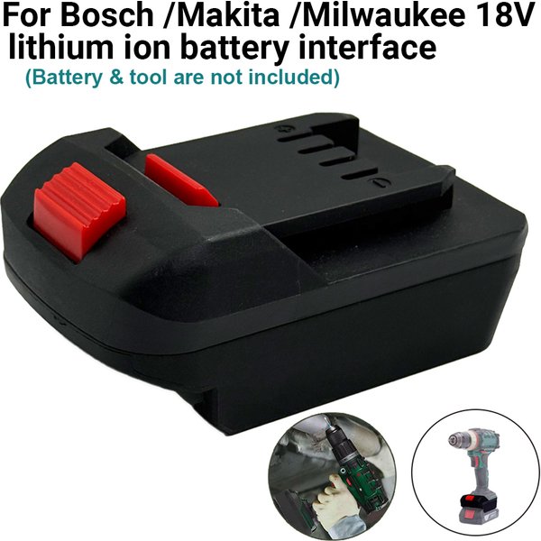Adapter do narzędzi akumulatorowych Lidl Parkside X20V Li-ion TO do akumulatorów Milwaukee/Bosch/Makita 18V Li-ion, akcesoria do elektronarzędzi