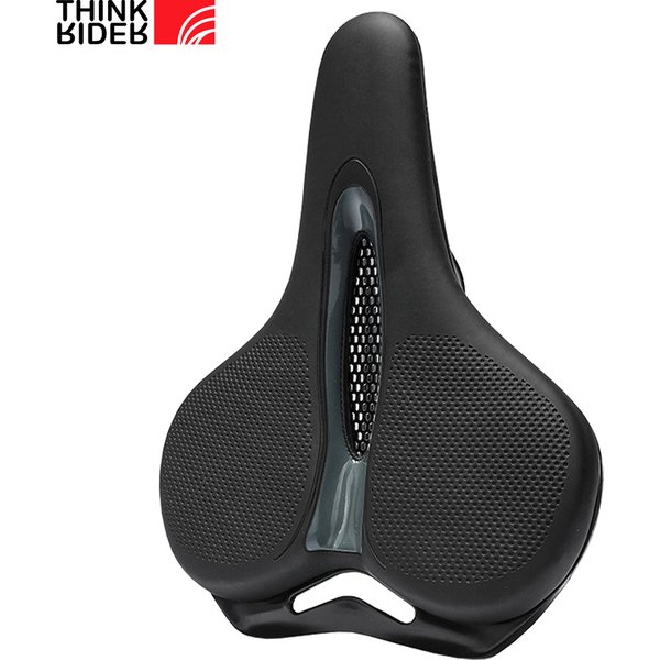 Selle de vtt respirante, coussin à gros fesses, siège de Surface en cuir, absorbant les chocs, accessoires creux