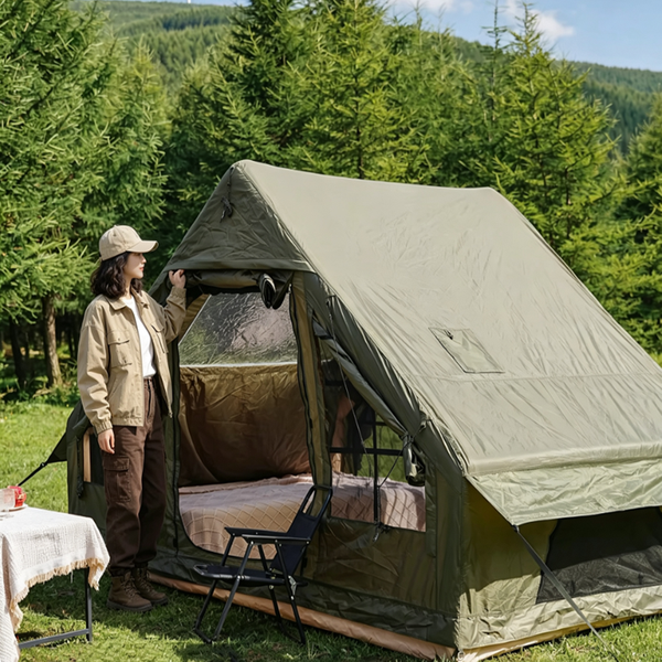 Luxuriöses Aufblasbares Luftschlauchzelt, Großes Schalldichtes, Transparentes Zelt, Camping, Outdoor, Wandern, Wasserdicht, Klar, für 2-3 Personen