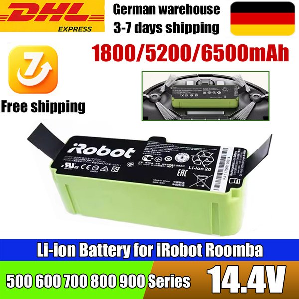 Original Lithium-Ionen-Akku für iRobot Roomba Reiniger der Serien 900, 800, 700, 600, Modelle 960, 980, 981, 965, 895, 890, 860, 695, 692, 680, 675 – Ersatzteil