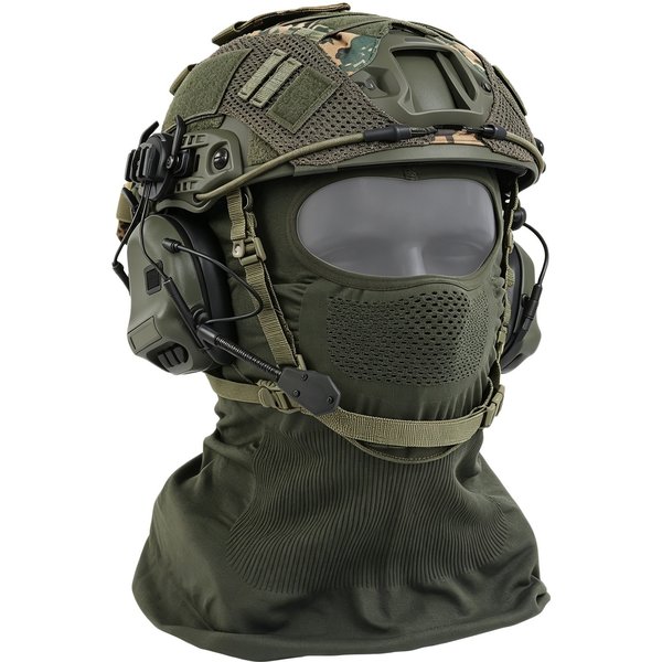 Casque tactique Venom Balaclava V1, ensemble de masques en maille d'acier avec housse de casque pour Airsoft, Cosplay, équipement militaire, jeu de guerre