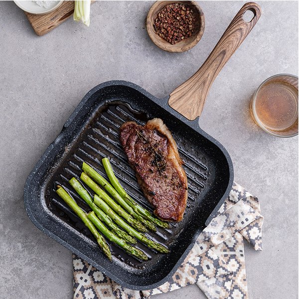 Poêle à frire antiarina pour steak, poêle à petit-déjeuner, crêpière aux œufs épaissie, induction au gaz, casserole universelle pour camping en plein air, marmite à omelette