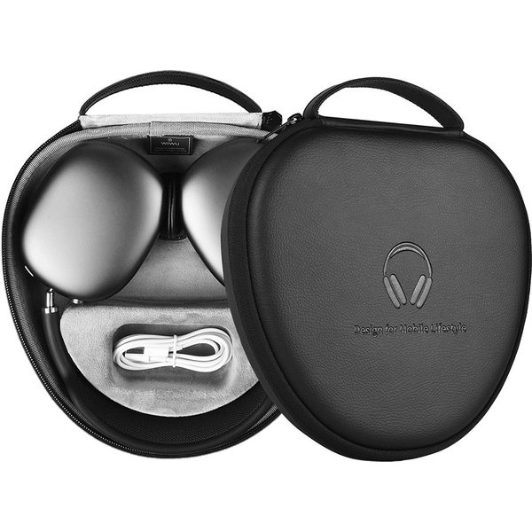 WiWU Protective Smart Case for Airpods Max with Auto-sleep Waterproof Hardshell Bag for Airpods Max Portable Carrying Case
