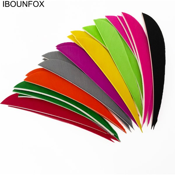 Iyounfox – plumes de dinde de 4 pouces, 50 pièces, ailes droite/gauche, flèches de chasse, tir à l'arc, plumes de flèche en carbone, bricolage