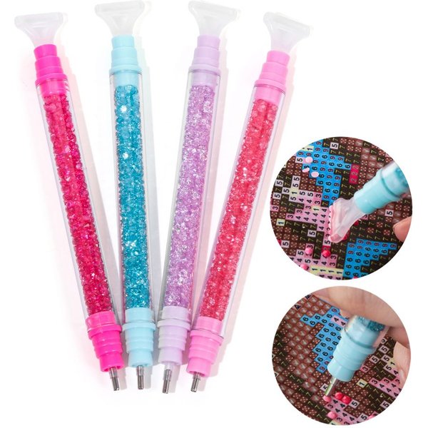 Accessoires de couture faits à la main, bricolage artisanat point de croix diamant peinture stylo pointe perceuse stylo 5D diamant peinture
