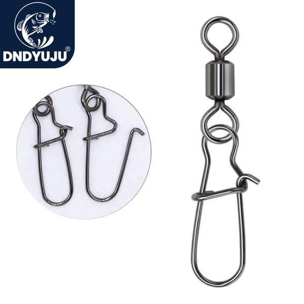 DNDYUJU 2/0 # -12 # Edelstahl Angeln Stecker Pin Lager Roll Wirbel Snap Für Köder Haken Angelgerät Zubehör Werkzeuge