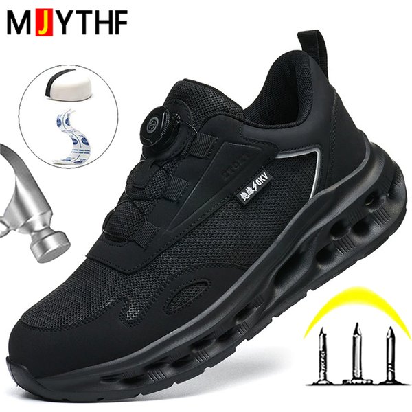 Chaussures de sécurité professionnelles tendance, isolantes 6kV, type baskets, avec embout composite, anti-écrasement et anti-perforation, pour la protection et la sécurité.