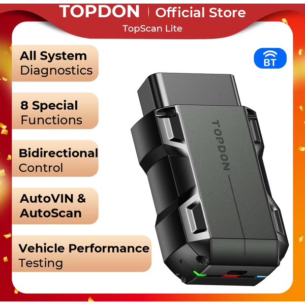 TOPDON TopScan Lite Scanner Intelligentes Diagnosetool DTC-Reparaturhandbuch Bluetooth OBD2-Codeleser