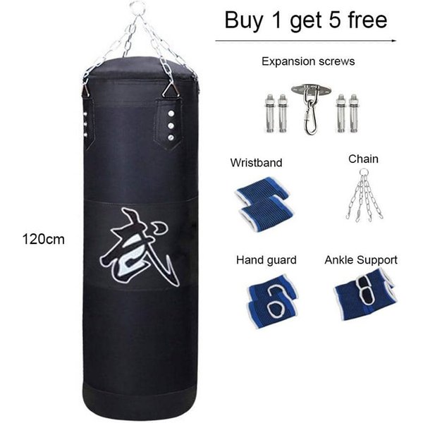 Ensemble de sacs de boxe lourds avec crochet de plafond, chaîne en acier suspendue, sac lourd pour adultes Muay Thai MMA Taekwondo, entraînement de gymnastique à domicile