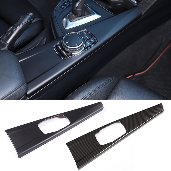 Naklejki na panel multimedialny samochodu w kolorze matowej czerni, kompatybilne z pojazdami z kierownicą po lewej i prawej stronie, do BMW serii 3 GT F30 F33 F34 F36 2013-2019, akcesoria samochodowe.