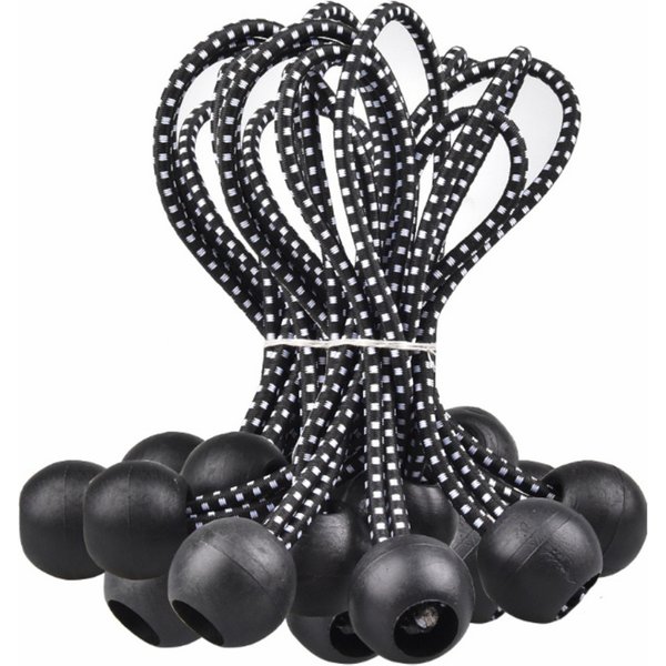 10pcs Ball Bungee Cords Baggage Belts Tent Tie Outdoor Camping Tent Accessoriy Heavy Duty Tie Down Cords for Shelter Cargo