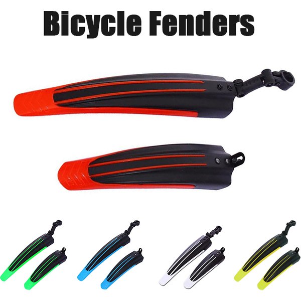 2 pièces garde-boue de vélo ensemble de garde-boue arrière de vélo de montagne garde-boue avant accessoires de cyclisme pour 20/22/24/26 pouces