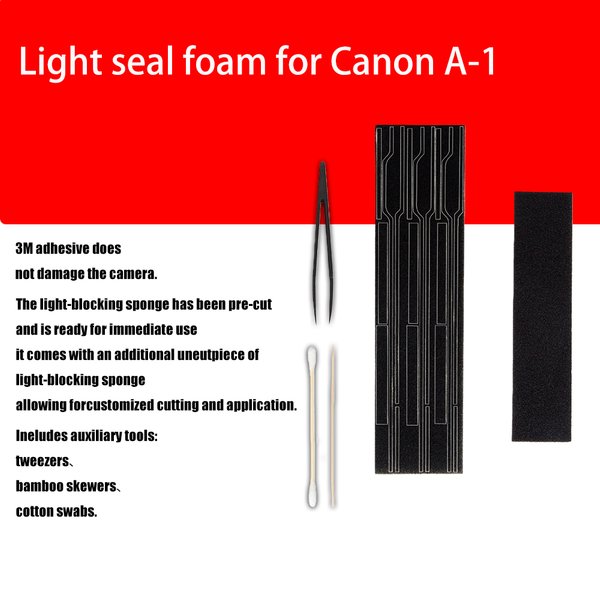 Leichter, auslaufsicherer Schwamm, hochdichter Schaumstoff für Canon A-1 A1, lichtbeständige Dichtung, Schaumstoff, Schwammfolie, Kamera-Reparatur-Sets, Zubehör