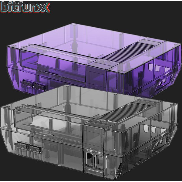 Bitfunx – coque de remplacement transparente pour Console de jeu, boîtier de protection, accessoires pour Console de système de divertissement NES Nintendo