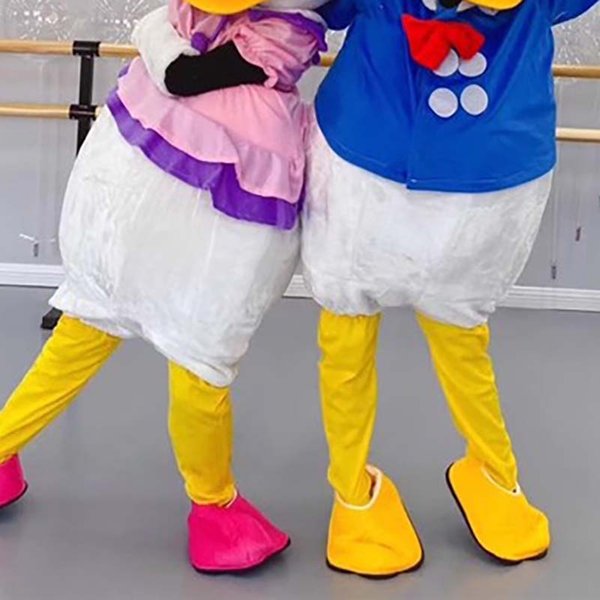 Kostium maskotki kaczki na Halloween i Boże Narodzenie, przebranie cosplay, kostiumy anime dla dorosłych