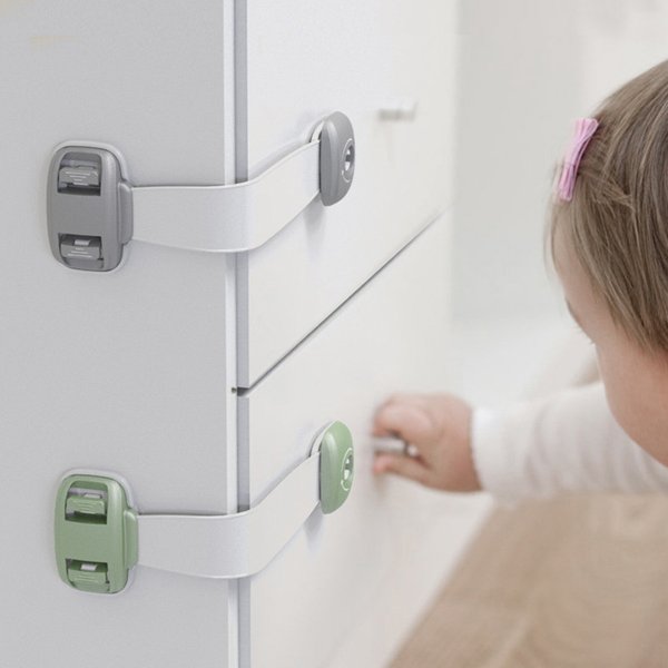 Serrure d'armoire de sécurité pour enfants, rotation à 360 degrés, Protection de sécurité pour bébé, serrure de porte de tiroir, serrure de sécurité pour enfants
