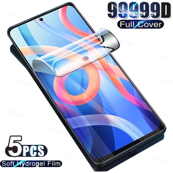 Film Hydrogel pour Xiaomi Redmi Note 10 11 9 8 Pro 12S 11S 10S 9T 9 8T 7 5G, protecteur d'écran pour Redmi Note 12 Pro Plus, 5 pièces