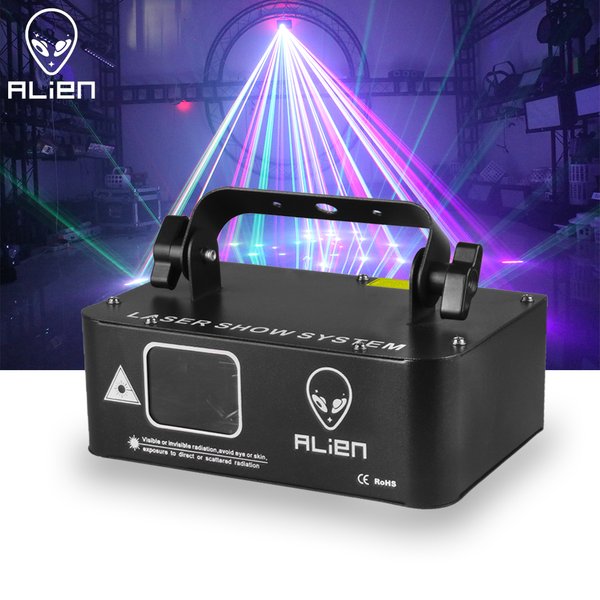ALIEN RGB 500mW Projecteur de faisceaux laser scanner Ligne lumiere DMX effet éclairage de scène Lazer Lampe de Scène projecteur parti lumière Eclairage DJ Disco pour piste de danse Dj mariage fête