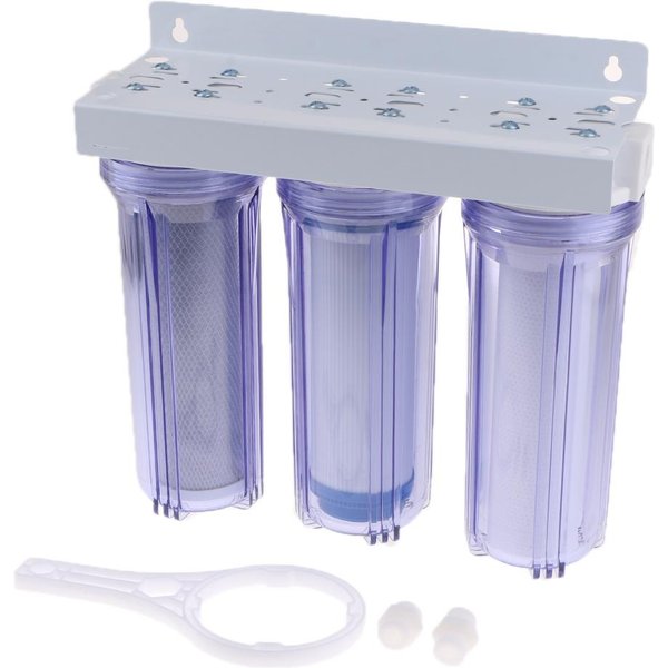 Pré-filtre UDF pour bouteille transparente de 10 pouces, pour remplacement de filtre à eau potable domestique