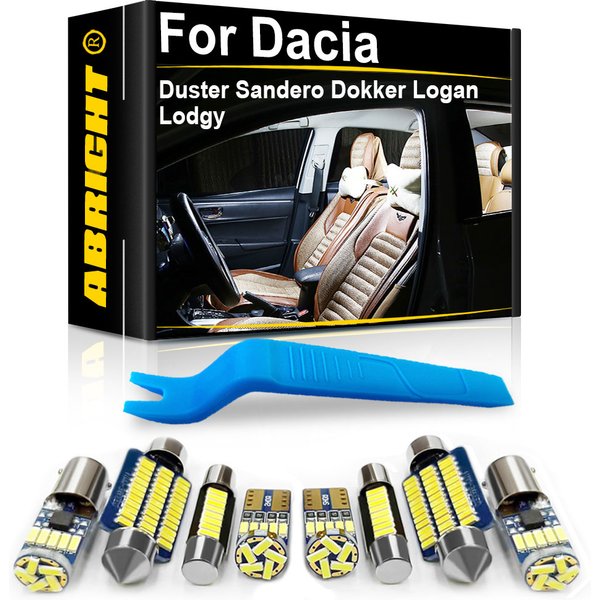 Car LED Interior Light For Dacia Duster Sandero Lodgy Dokker Logan Jogger Spring I II MK1 MK2 MKI MKII Accessories Canbus