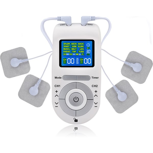 New Electric Tens Muscle Stimulator Ems Acupuncture Face Body Massager Digital Therapy Herald Massage Tool Electrostimulator