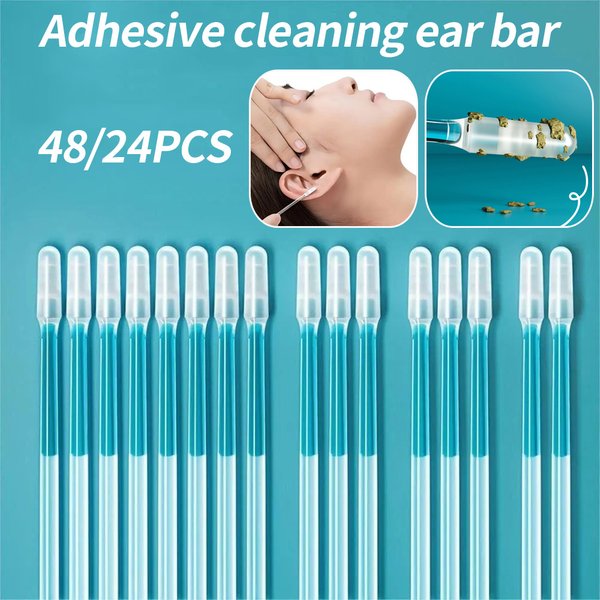 Outil d'élimination du cérumen, bâton de nettoyage d'oreille doux, article ménager essentiel pour soins personnels, nettoyeur d'oreille, 24/48 pièces