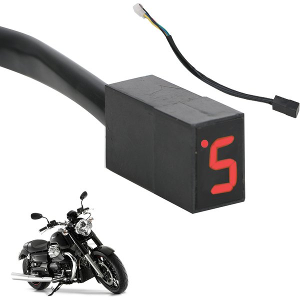 Digital Motorcycle Gear Indicator Shift Lever Sensor LED Display 5 Gears Dirt Pit Bike Bicycle Universal Motorbike Accessories