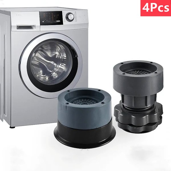 Coussinets anti-vibration pour lave-linge, support de machine à laver, support antichoc pour sèche-linge, empêche le déplacement, coussretours de pied antidérapant pour meubles, 4 pièces