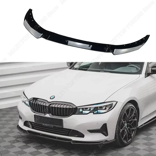 Front Splitter V.2 Für BMW 3er G20 G21 Pre-Lci 3Pcs Maxton Stil Bumper Lip Spoiler Splitter Diffusor 2018-2022 Tuning